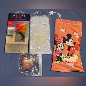 IPHONE 14 PLUS PHONE CASE, POP SOCKET AND SCREEN PROTECTOR BUNDLE SET